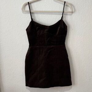 New Zara Velvet Mini Dress